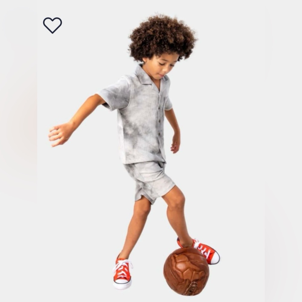 Appaman kids Grey Tie Dye Resort Shirt and short bundle